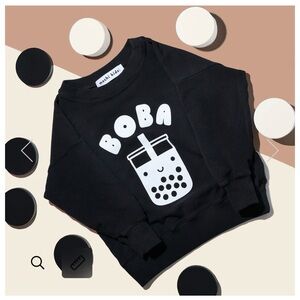 Kawaii Mochi Kids Boba Graphic Sweatshirt Size 8/9
